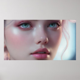 Poster Retrato de Menina Borroso 5