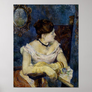 Pôster Retrato de Mette Gaugin, A Mulher Artista