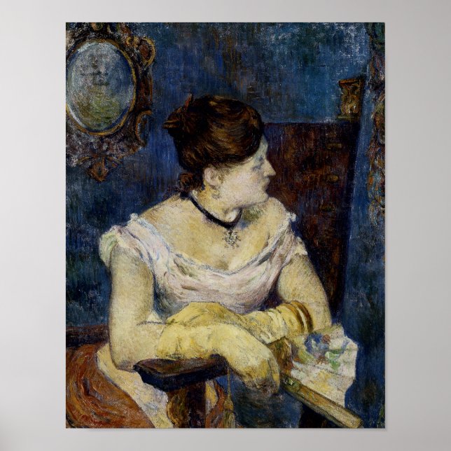 Pôster Retrato de Mette Gauguin, Esposa do Artista (Frente)