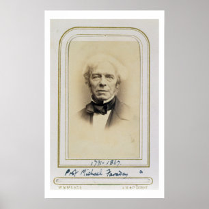 Pôster Retrato de Michael Faraday (1791-1867) (albume p