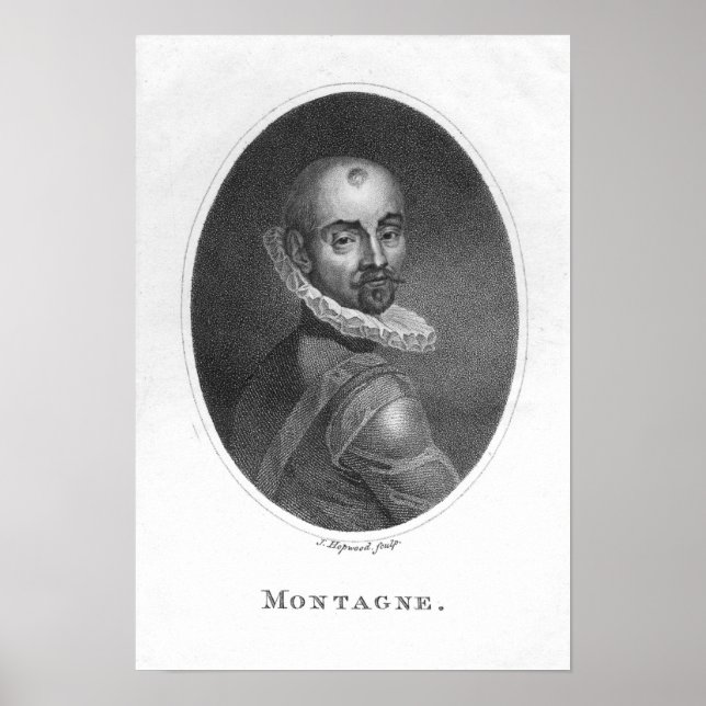 Poster Retrato de Michel de Montaigne (Frente)