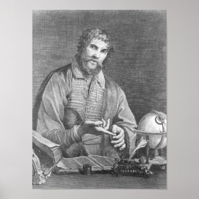 Pôster Retrato de Michel de Nostradame (Frente)