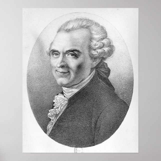 Pôster Retrato de Michel-Jean Sedaine (Frente)
