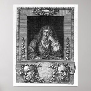 Pôster Retrato de Moliere