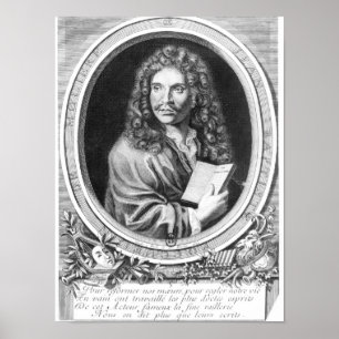 Pôster Retrato de Moliere