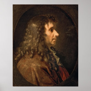 Poster Retrato de Moliere 1660
