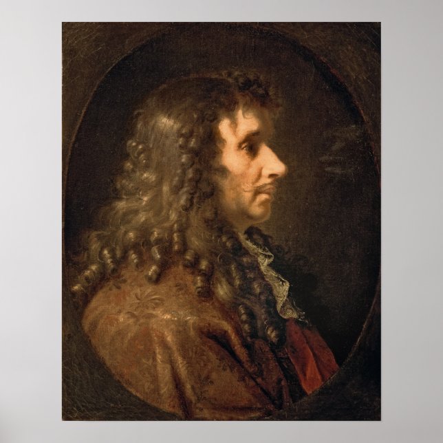 Poster Retrato de Moliere 1660 (Frente)