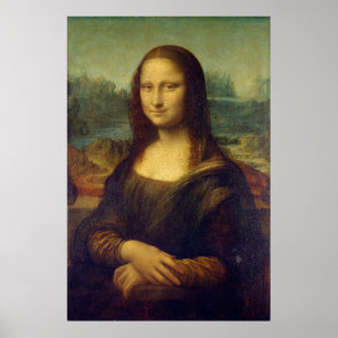 Poster Retrato de Mona Lisa de Leonardo da Vinci