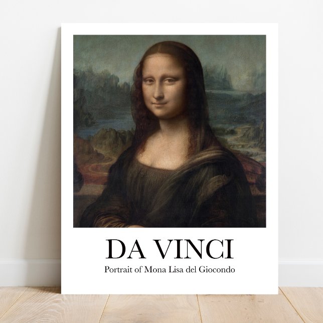 Poster Retrato de Mona Lisa del Giocondo por Da Vinci (Iconic smile, timeless beauty! Mona Lisa museum-quality poster: Get yours NOW! )