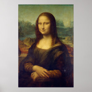 Poster Retrato de Mona Lisa del Giocondo por Leonardo da