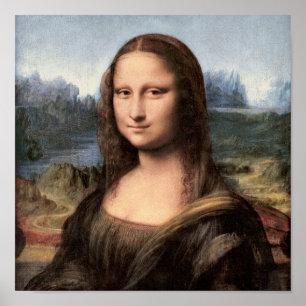 Pôster Retrato de Mona Lisa / Pintura