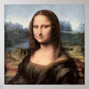 Pôster Retrato de Mona Lisa / Pintura