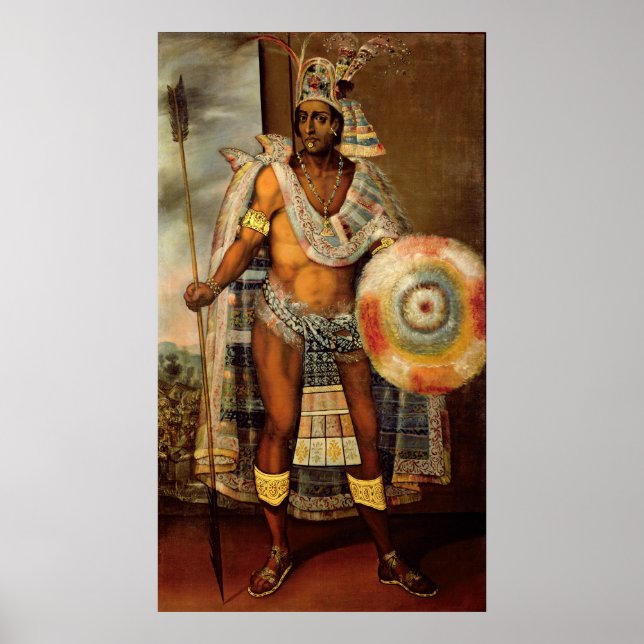Poster Retrato de Montezuma II (Frente)