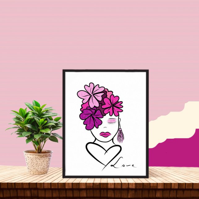 Poster Retrato de mulher (Criador carregado)