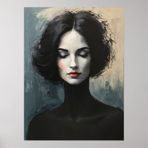 Poster Retrato de Mulher com Essência Velada