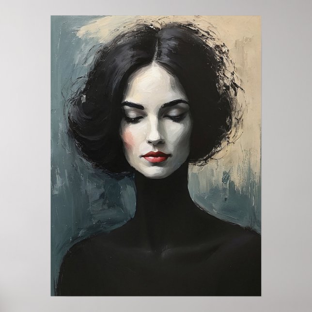 Poster Retrato de Mulher com Essência Velada (Frente)