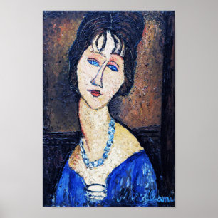 Poster Retrato de Mulher, Modigliani