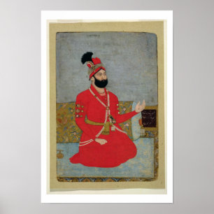 Pôster Retrato de Nadir Shah Afshar da Pérsia (1688-1747)