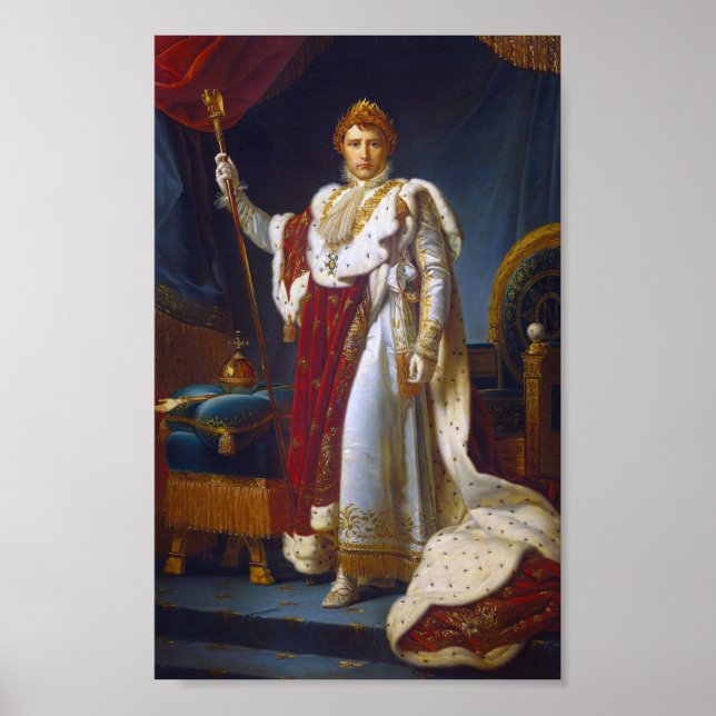 Poster Retrato de Napoleão Bonaparte, Francois Gérard (Frente)