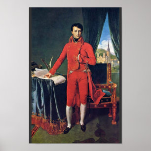 Poster Retrato de Napoleon Bonaparte como primeiramente o