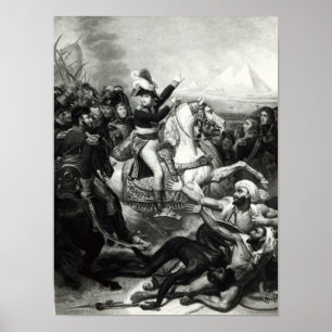 Poster Retrato de Napoleon como o herói de conquista