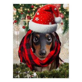 Pôster Retrato de Natal de Pet a partir de Foto