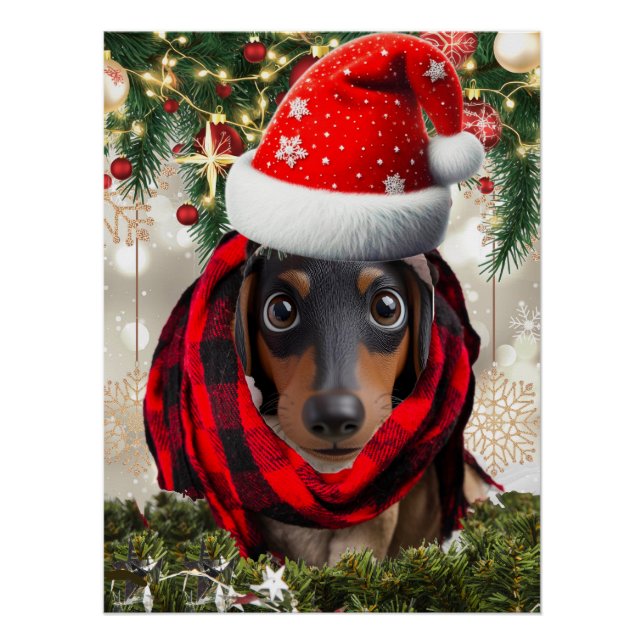 Pôster Retrato de Natal de Pet a partir de Foto  (Frente)