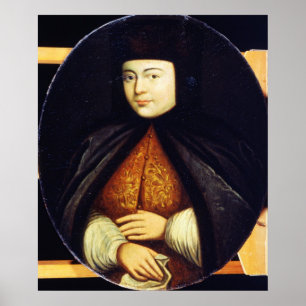 Pôster Retrato de Natalia Kirillovna Naryshkina