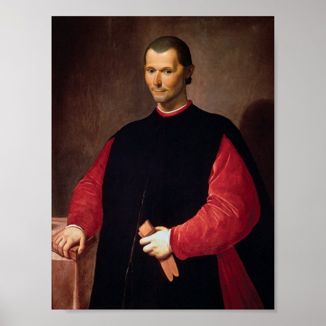 Poster Retrato de Niccolò Maquiavelli (Frente)