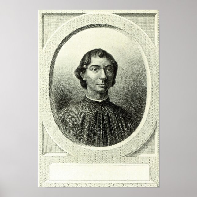 Poster Retrato de Niccolo Maquiavelli (Frente)