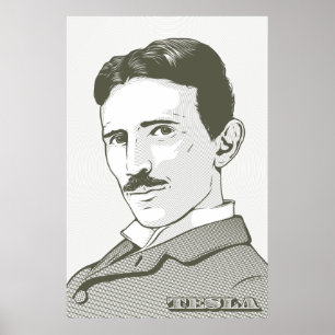 Poster Retrato de Nikola Tesla