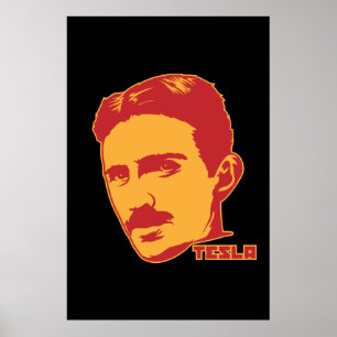 Poster Retrato de Nikola Tesla