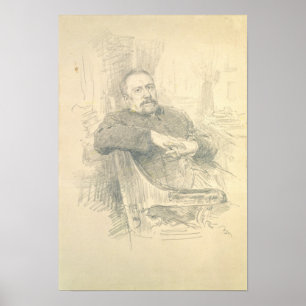 Poster Retrato de Nikolaj Leskov, 1889
