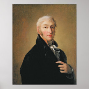 Pôster Retrato de Nikolay Mikhaylovich Karamzin , 1805