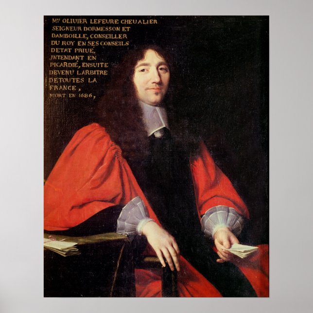 Pôster Retrato de Olivier Lefevre (Frente)