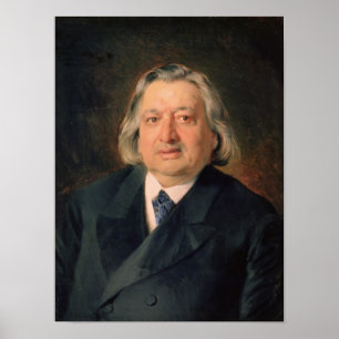 Pôster Retrato de Ossip Petrov, 1870
