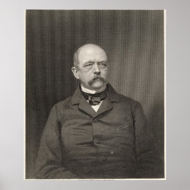 Poster Retrato de Otto von Bismarck (Frente)