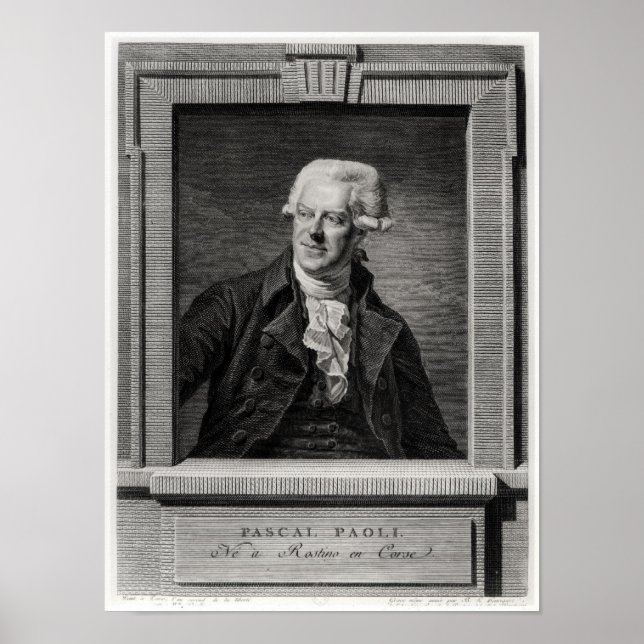 Pôster Retrato de Pascal Paoli (Frente)