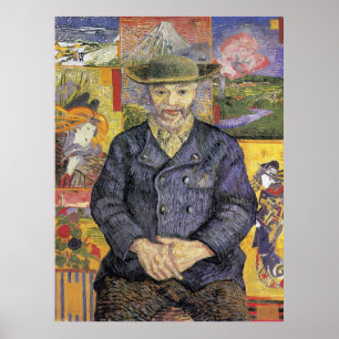 Poster Retrato de Pere Tanguy Pós-Impressionismo de Van G