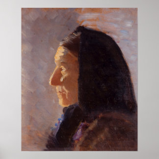 Poster Retrato de perfil da Mulher Skagen