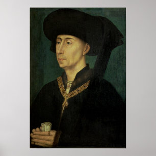 Poster Retrato de Philip o bom duque de Borgonha