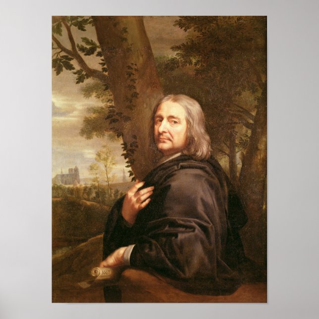 Poster Retrato de Philippe de Champaigne, 1668 (Frente)
