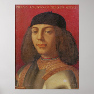 Poster Retrato de Piero di Lorenzo de Medici