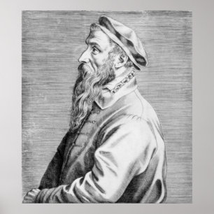 Poster Retrato de Pieter Brueghel a pessoa idosa