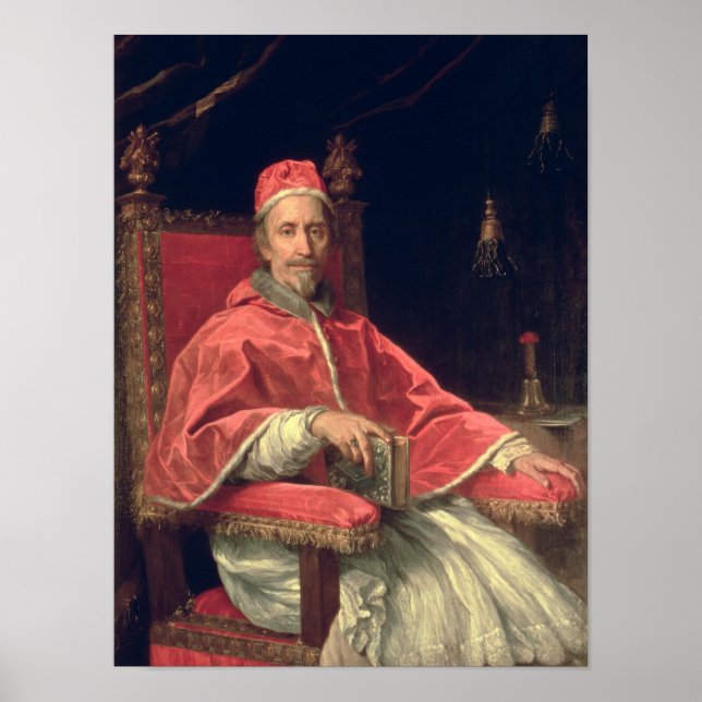 Pôster Retrato de Pope Clement IX (Frente)