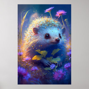 Poster Retrato de Portraje Animal de Portáteis Pintura de