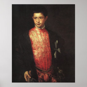 Pôster Retrato de Ranuccio Farnese