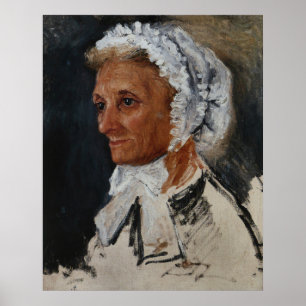 Poster Retrato de Renoir da Mãe do Artista Arte
