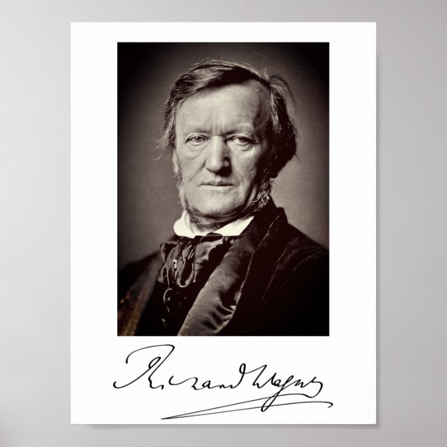 Poster Retrato de Richard Wagner (Frente)