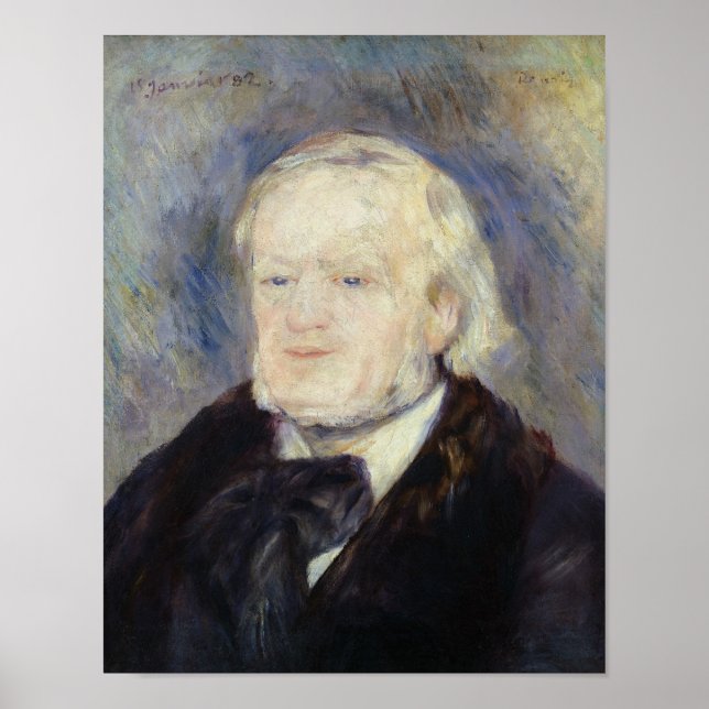 Pôster Retrato de Richard Wagner 1882 (Frente)